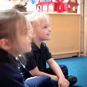 students sat in the classroom