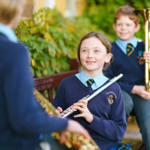 students playing instruments