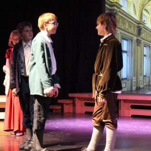 students in a theatre production