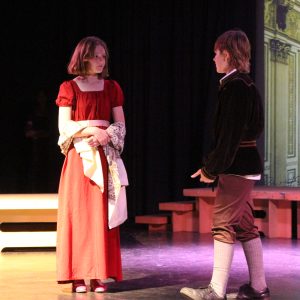 students in a theatre production