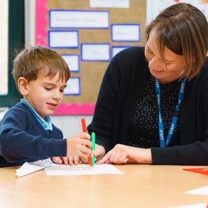 a student a teacher colouring