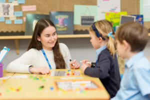Year 2 learning in classroom