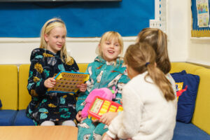 girls enjoying boarding activities at Beachborough prep