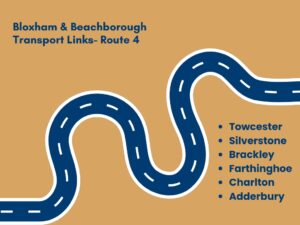 Infographic showing routes of Beachborough transport