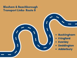 inforgraphic showing Beachborough transport routes
