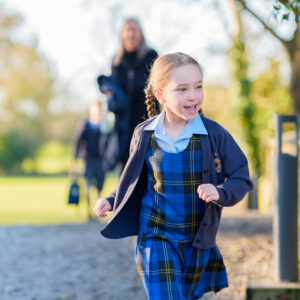 Arriving at Beachborough Prep in Westbury