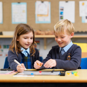 pre-prep 1 pupils learning in classroom