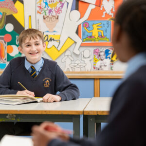The art department at Beachborough Prep