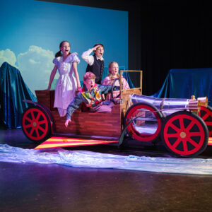 Drama production of chitty chitty bang bang at prep school near Buckingham