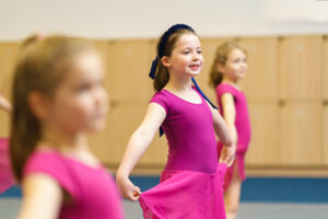 Girls participating in ballet at Beachborough Prep School